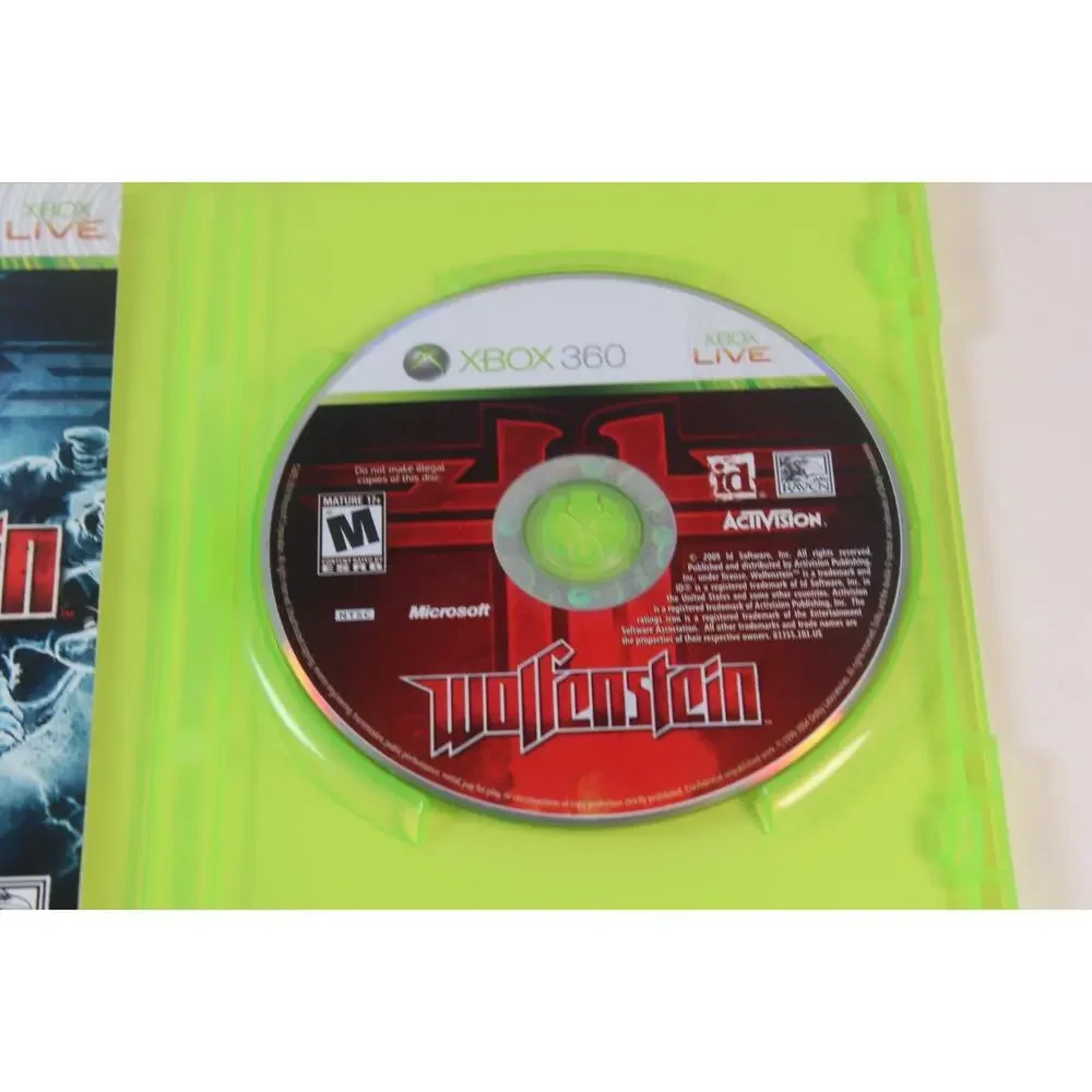 Wolfenstein (Microsoft Xbox 360, 2009) Authentic, complete, tested/works